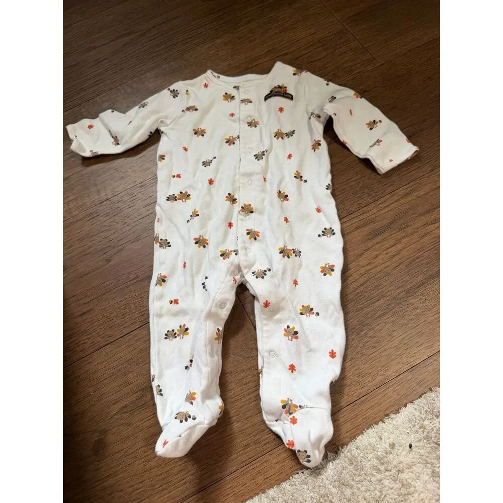 Carter's Mommy's Little Turkey Onsie Turkey Butt Bottom Size 6M